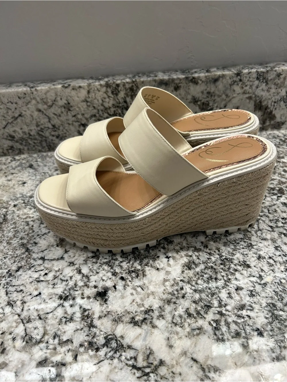 Sam edelman Luca Espadrille platform wedge sandals Size 8